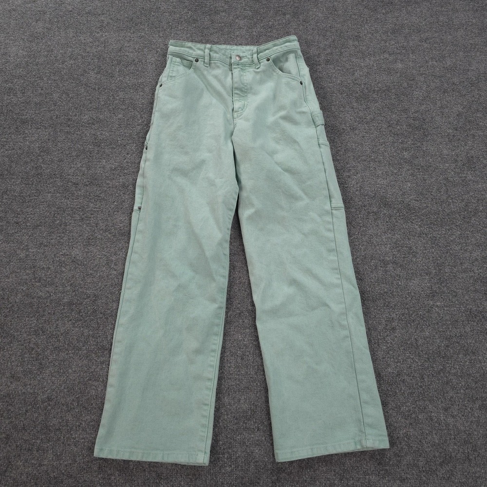 Guess Jeans Womens 29x29 Green Relaxed Wide Carpenter Anna Nicole‎ Smith Capsule